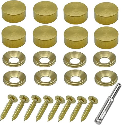 8Pcs Retro Pure Brass Decorative Screw with Caps Used as Mirror Screw,Upholstery Tacks,Thumb Tacks for Wall Hangings,Fast Cap,Wood Handcrafted,Fasteners Hardware (1/2",12mm Gold Brass): Amazon.com: Industrial & Scientific Whiskey Wall Display, Brass Fasteners, Upholstery Tacks, Reupholster Chair, Brass Tacks, Metal Wall Art Decor, Brass Decor, Wall Installation, Wood Screws