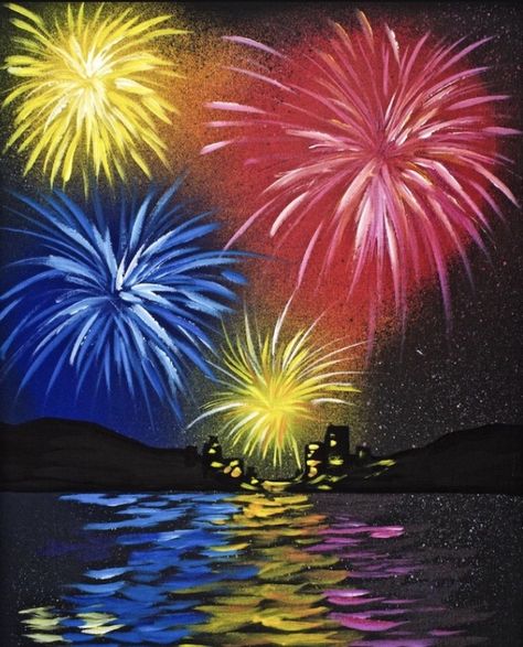 Light up the sky with a colorful fireworks display painting when you subscribe to us. Artist at Heart Paint Party. Art on Demand. Fun on demand. Get weekly live video interaction with your host Denyse Lipka Carbonell. Be one of the members of Artist At Heart Paint Party! Open for all ages. Virtual Art Classes and Private Online Art Party. Interactive Art Lessons. Hours of Video Content. Night Sky, Fireworks, Painting Ideas, Acrylic Painting, Water, Art