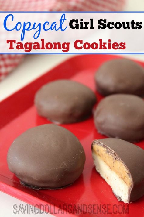 Copycat Tagalong Cookies Memory Food, Cc Cookies, Tagalong Cookies, Jaffa Cakes, Mint Cookies, Broccoli Cheese, Cheese Soup, Girl Scout Cookies, Shortbread Cookies