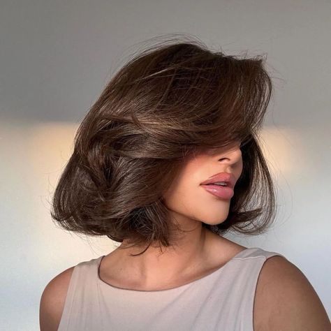 Natural Brown Bob Hair, Bob Chocolate Brown Hair, Chocolate Bob Hair, Chocolate Brown Hair Bob, Chocolate Brown Hair Short, Chestnut Brown Bob, Short Chocolate Brown Hair, Chocolate Brown Bob, Dark Brown Bob