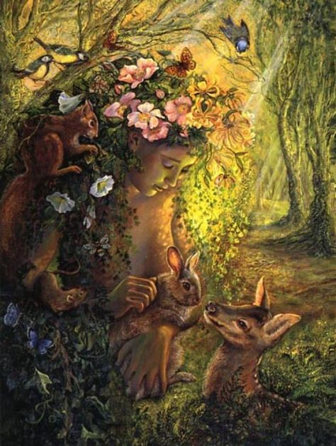 Spring Equinox - Ostara Mother Nature Goddess, Nature Photography Trees, Wood Nymphs, Josephine Wall, Nature Goddess, Nature Spirits, Spring Equinox, Nature Artwork, Nature Drawing