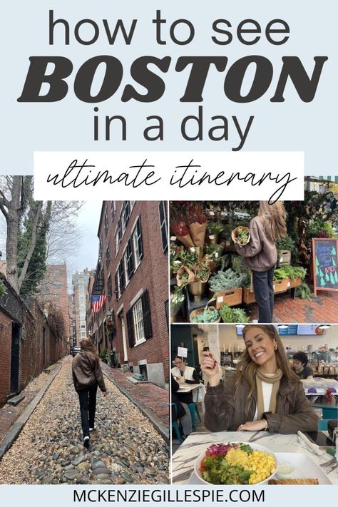 Planning a visit to Boston? Check out One Day in Boston: The Ultimate Boston Day Trip Itinerary for a perfect Travel Itinerary. Ideal for anyone traveling the East Coast USA, this guide includes essential tips and highlights to make your Boston Travel day trip memorable and enjoyable. Day Trip To Boston, Boston 1 Day Itinerary, Boston Day Trip, One Day In Boston, Day Trips From Boston, Boston Travel Guide, Bunker Hill Monument, Things To Do In Boston, East Coast Usa