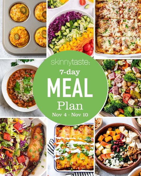 Skinnytaste Meal Plan Week, Weeknight Menu Plan, Healthy Menus For A Week, Meal Planning Menus Healthy, 21 Day Fix Meal Plans 1200-1499, One Meal Diet Plan, Healthy Menu For The Week, Healthy Meal Plans For The Week, Weekly Dinner Menu Ideas