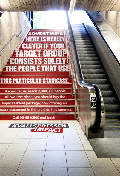 Limited Audience Stair Art, Floor Graphics, Publicidad Creativa, Street Marketing, Viral Marketing, Guerilla Marketing, Outdoor Advertising, Advertising Agency, Graphic Design Advertising