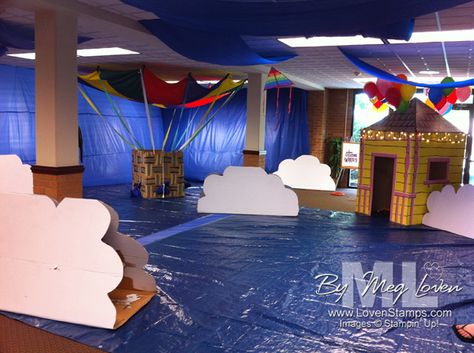 vbs creation theme - Google Search Sky Door Decorations Classroom, Sky Classroom Theme, Sky Vbs Decorations, Cloud Kindergarten Decoration, Clouds Stage Design, Holiday Program, Kids Deco, Dance Themes, Vbs Themes