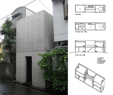 Azuma house by Jen-Ho Cheng, via Flickr Tadao Ando House, Azuma House, Spiritual Architecture, Micro Housing, Koshino House, Tadao Ando Architecture, Houses Of The Holy, Building Images, Concrete Architecture