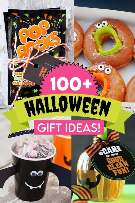 Halloween Goodies For Adults, Small Halloween Gift Ideas, Kindergarten Class Halloween Treats, Cheap Halloween Gift Ideas, Halloween Sales Ideas, Mini Boo Baskets For Coworkers, Easy Halloween Treats For Coworkers, Homemade Halloween Gifts, Easy Halloween Gifts For Coworkers