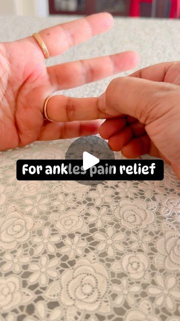 Reiki Bliss🌺 on Instagram: "@reiki_bliss 
Accupressure for ankle pain relief 
Press and twist the first joints of your middle and ring finger in both hands at least 1 minute and get relief.
If major problem or pain, take advice of a doctor ..
.
#ankel #painrelief #accupressure #hands #healthylifestyle #health #healing #exer#reelsinstagram #instagram #viralvideos #therapy #therapist #instafeed #loveyourself #selflove" Ankle Pain Relief, Ankle Pain, Love Challenge, Knee Pain, A Doctor, Do You Feel, Ring Finger, Pain Relief, Reiki