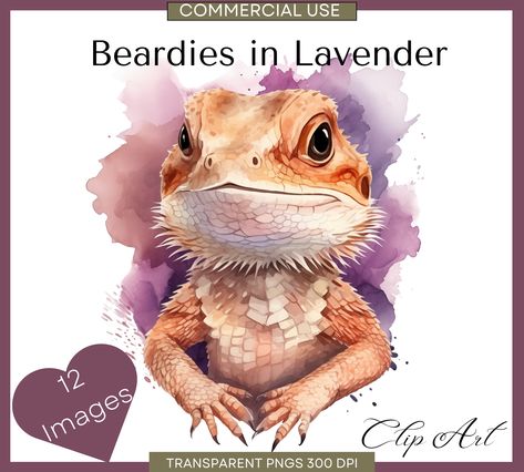 Bearded Dragon Art, Dragon Png, Dragon Clipart, Cute Gecko, Dragon Lover, Create Invitations, Bearded Dragon, Personalized Decor, Party Props