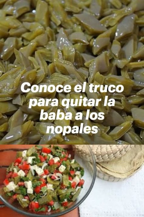 Si tienes ese dilema de comer nopales con baba o de plano no lo toleras, el día de hoy te voy a mostrar como cocer los nopales para que no queden babosos. Nopales Recipes Mexican, How To Cook Nopales, Nopales Recipes, Nopalitos Recipe, Nopales Salad, Nopales Recipe, Pollo Recipe, Deli Food, Best Salad Recipes