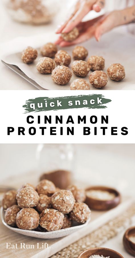 Cinnamon Protein Balls, Macro Desserts, Eat And Run, Protein Balls Recipes, Medicine Tips, Ball Recipes, Butter Honey, Protein Snack, Protein Bites