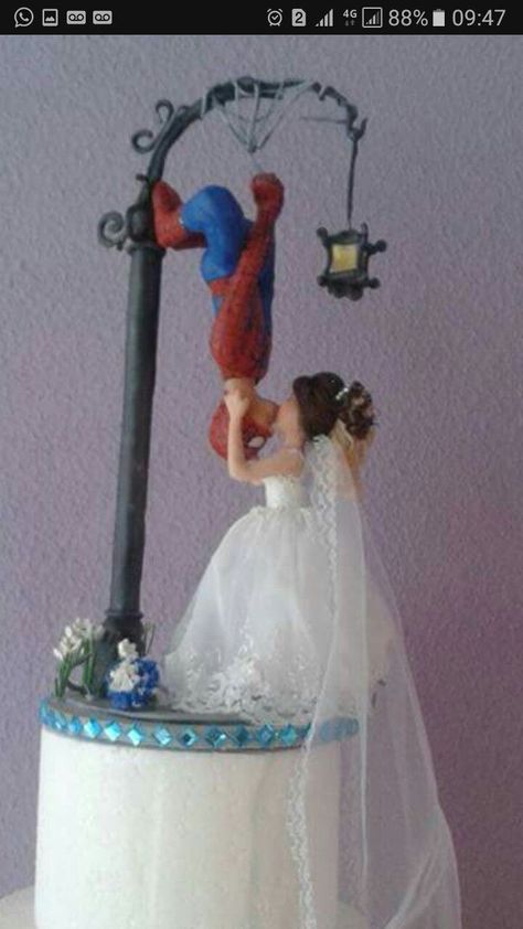 Marvel Wedding Ideas, Marvel Wedding Cake, Spiderman Wedding, Marvel Wedding, Spiderman Room, Spiderman Gifts, Spiderman Theme, Wedding Topper, Future Wedding Plans