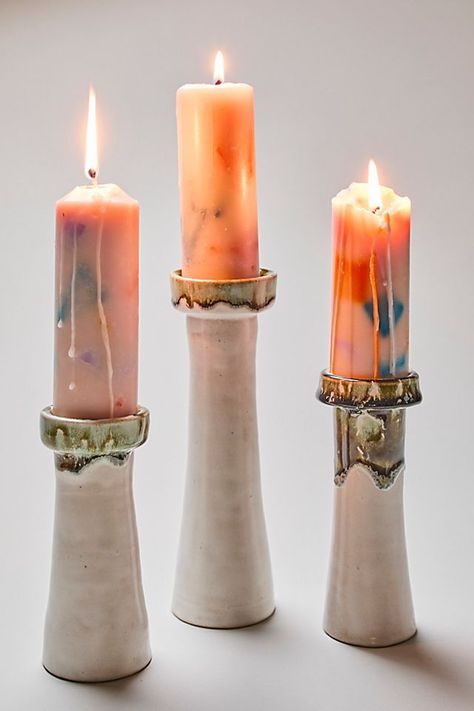 Ceramic Candle Stick, Candlestick Collection, Bed Of Nails, Zodiac Candle, Candle Stick Holders, Stained Glass Ornaments, Jewelry Roll, Faux Fur Blanket, Rose Shop