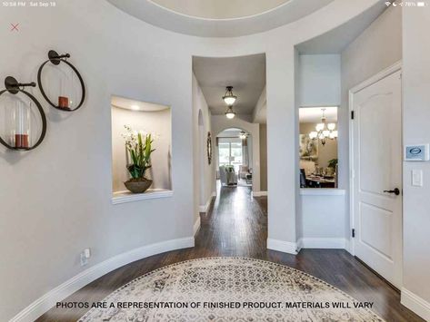 Circular Foyer Ideas Entryway, Rounded Wall, School Floor Plan, Bloomfield Homes, School Floor, Foyer Ideas Entryway, Curved Wall, Foyer Ideas, Entry Decor