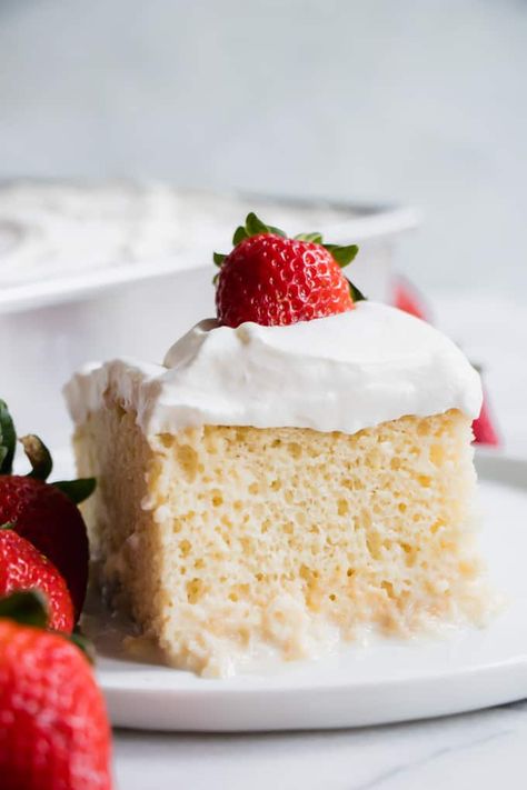 Authentic Mexican Desserts, Tres Leches Cake Recipe, Leches Cake, Condensed Milk Recipes, Recipe Critic, Tres Leches Cake, Milk Cake, Mexican Dessert, Favorite Dessert Recipes