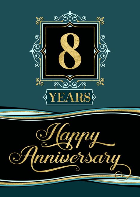 Employee Anniversary 8 Year - Happy Anniversary Decorative Formal card #Ad , #SPONSORED, #Year, #Anniversary, #Employee, #Happy Happy Anniversary Clip Art, Happy First Wedding Anniversary, Anniversary Wishes For Friends, Anniversary Wishes For Wife, Happy Aniversary, Anniversary Quotes For Husband, Anniversary Wishes For Couple, Shower Background, Anniversary Wishes For Husband