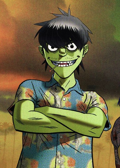 Gorillaz Art Style, Murdoc Gorillaz, Jamie Hewlett Art, Outfit Ideas Grunge, Demon Days, Monkeys Band, Jamie Hewlett, Gorillaz Art, Comic Style Art