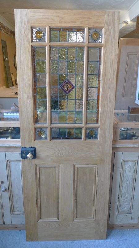 Victorian and Edwardian internal doors 1930s Internal Doors, 1910s House Interior, Stained Glass Interior, Glass Internal Doors, Victorian Internal Doors, Stained Glass Doors, Victorian Doors, Internal Glazed Doors, Pitch Pine