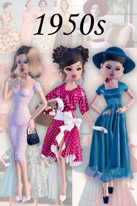 Dti Theme 1950s No Vip, Dti 1950s Outfit Idea, Dti Roblox 1950s Theme, Dress To Impress Theme 1950s No Vip, Dti Theme 1950, Colorful Outfit Dress To Impress, Vintage Dress To Impress, 1950s Dress To Impress Roblox Game, 1950s Dti Outfit