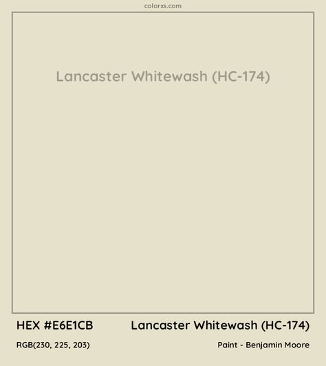 Benjamin Moore Lancaster Whitewash, Lancaster Whitewash Benjamin Moore, Lancaster Whitewash, Paint Benjamin Moore, Benjamin Moore Kitchen, Whitewash Paint, Benjamin Moore Exterior, Color Generator, Lakehouse Ideas