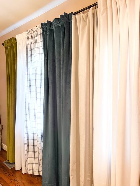 Amazon Curtains, White Velvet Curtains, Buffalo Check Curtains, Affordable Curtains, Best Curtains, Best Amazon Finds, Curtains Linen, Check Curtains, Curtains White