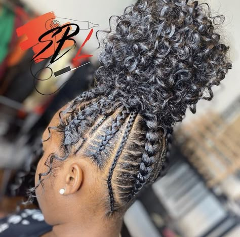 Braid Hairstyles With Weave, Hairstyles With Weave, Different Braid Styles, Sleek Braided Ponytail, Hair Braid Patterns, Cornrows Braids For Black Women, Short Box Braids Hairstyles, Bohemian Braids, Birthday Hairstyles