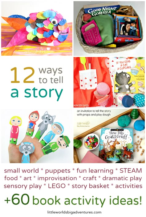 Storytelling Baskets Ideas, Preschool Book Activities, Story Retelling Activities, Story Telling Ideas, Story Time Activities, Story Time Ideas, Story Baskets, Storytelling Ideas, Story Telling Activities