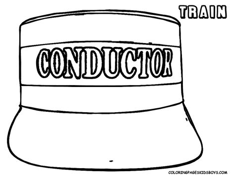 Train Conductor Hat Coloring Page Picture Of Train, Polar Express Conductor, Train Engineer Hat, Polar Express Activities, Train Conductor Hat, Cardboard Train, Polar Express Christmas Party, Polar Express Theme, Engineer Hat