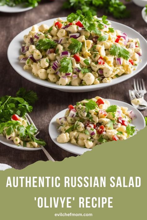 Authentic Russian Salad 'Olivye' Recipe Blueberry Spinach Salad, Balsamic Reduction Recipe, Russian Salad Recipe, Russian Salad, Balsamic Vinaigrette Recipe, Chicken Burgers Recipe, Buffalo Chicken Sandwiches, Spinach Salad Recipes, Vegetarian Dish