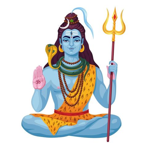 Mahadev Vector Art, Lord Shiva Cartoon Images, Shiv Ratri Drawing, Cute Lord Shiva, Shiva Pictures, Shiva Illustration, Shiva Ratri, Lord Shiva Art, Shiv Art