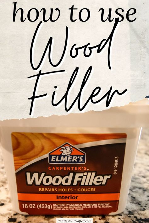 Discover the art of seamless wood repairs with our step-by-step guide on how to use wood filler! Learn how to fill cracks, holes, and imperfections in wood surfaces for a flawless finish. Achieve professional results with easy application and proper sanding techniques. Perfect for DIY projects and furniture restoration. #WoodFiller #WoodRepairs #DIYProjects Using Wood Filler, Hardwood Floor Scratches, Fix Leaky Faucet, Wood Fillers, Woodworking Tools List, How To Patch Drywall, Scratched Wood, Wooden Furniture Legs, Sanding Wood