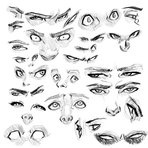 Eyes Reference, Realistic Eye Drawing, Eye Expressions, Drawing Face Expressions, Eye Drawing Tutorials, 얼굴 드로잉, Drawing Eyes, Eye Sketch, 얼굴 그리기