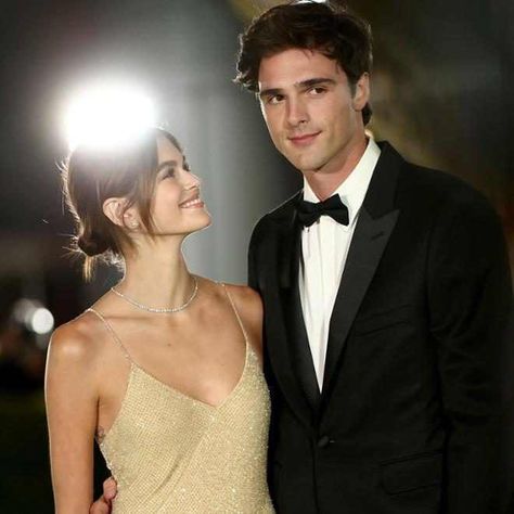 Now that's a red carpet debut. On Saturday, Sept. 25, Kaia Gerber and her boyfriend, Australian Kissing Booth actor Jacob Elordi, attended their first celebrity event together. The... Cindy Crawford Daughter, Academy Museum, Jacob Elordi, Kaia Gerber, Cindy Crawford, Smash Cake, Celebrity Couples, Motion Picture, Backless Dress Formal