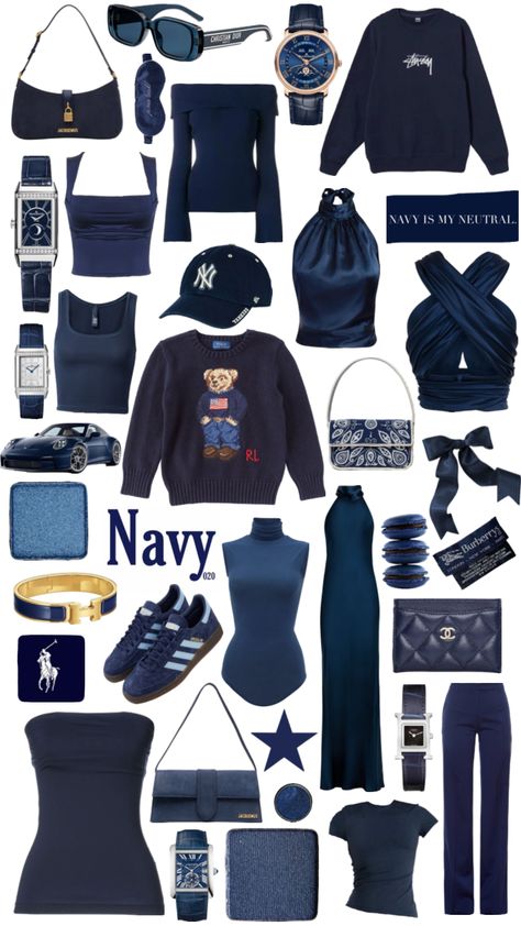 #navyblue #navyblueaesthetic #navy #aesthetic #outfitinspo #vibes Navy Blue Clothes, Blue Clothes Aesthetic, Navy Aesthetic, Navy Blue Outfit, Blue Clothes, Simple Outfits For School, Outfit Plan, Outfit Inspo Casual, Everyday Fashion Outfits