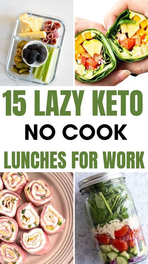 When you have a busy day ahead of you, packing a healthy keto lunch can seem like an impossible task. Let’s face it – there are days when your lunch feels more like a science experiment than something appetizing and nutritious. That’s why we love easy no cook keto lunch ideas. They cut down on prep time so that you can get back to your busy schedule faster (and with a full stomach). Lazy Keto Lunch, Keto Lunch Ideas For Work, No Cook Keto, Keto Quiche, Keto Lunches, Lunches For Work, Keto Lunch Recipes, Lunch Ideas For Work, Meal Plan Keto