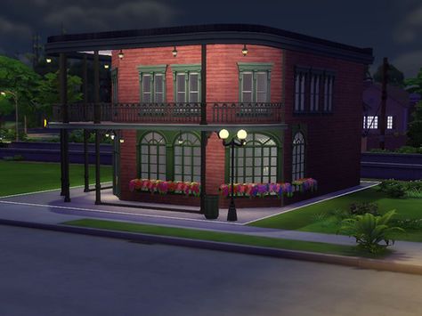 Jazz House, Papa Joe's, Club Lounge, Studio Apt, Drama Club, Sims 4 Downloads, Jazz Club, Starter Home, Romantic Garden