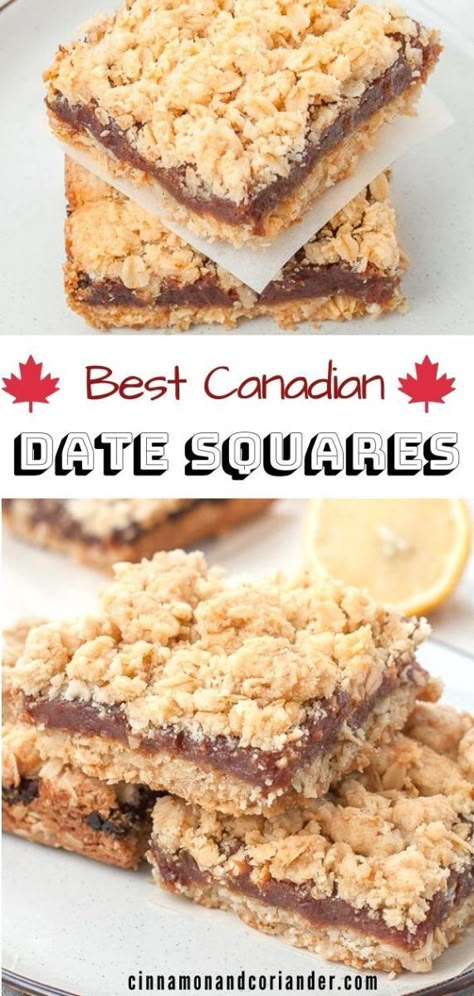 Matrimonial Cake, Date Oatmeal, Bars With Oatmeal, Oatmeal Crumble Bars, Bars With Coconut, Oatmeal Crumble Topping, Oatmeal Crumble, Streusel Bars, Canadian Recipes