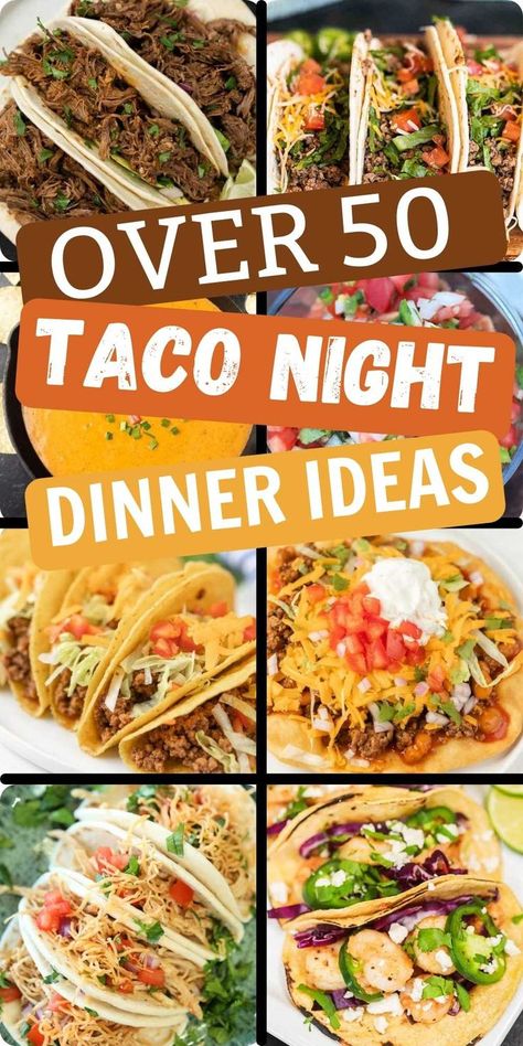 Taco Night Ideas, Taco Tuesday Ideas, Taco Dinner Recipes, Taco Night Recipes, Taco Ideas, Taco Bar Party, Taco Meal, Taco Tuesday Recipes, Tuesday Recipes