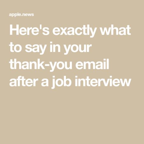 Here's exactly what to say in your thank-you email after a job interview Job Interview Thank You Note, After Interview Email, How To Say Thank You After An Interview, Email After Job Interview, Post Interview Thank You Email, Email Response To Interview Offer, Thank You After Interview, Follow Up Email After Interview, Thank You Email After Interview Sample