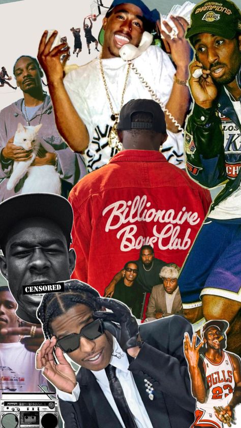 Billionaires Boys Club 50s Aesthetic Wallpaper, 2000s Rap Aesthetic, Tupac Biggie, 50s Aesthetic, Tupac And Biggie, S Wallpaper, Estilo Cholo, 90s Wallpaper, Hip Hop Artwork