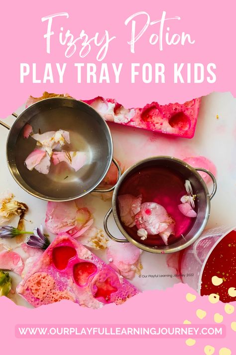 How To Make Potions, Potion Play, Potions For Kids, Potion Kit, Potions Recipes, Playful Learning, Magic For Kids, Sensory Crafts, Pink Food Coloring