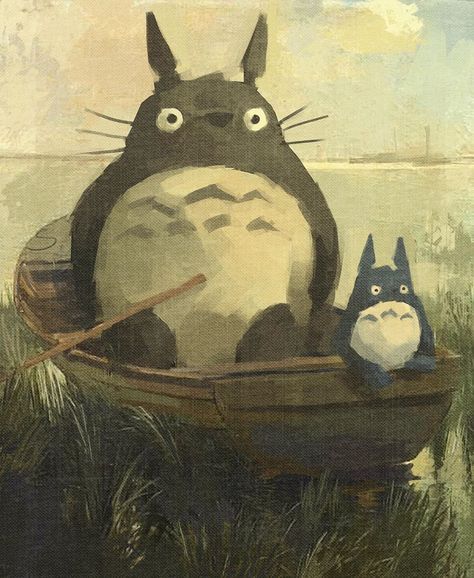 Studio Ghibli, We Heart It, Green, Art