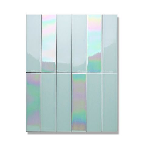 Iridescent Tile Bathroom, Iridescent Subway Tile, Iridescent Subway Tile Backsplash, Iridescent Pink Tiles, Irredescent Tile Pink, Iridescent Mosaic Tile, 70s Barbie, Porcelain Subway Tile, Tile For Bathroom