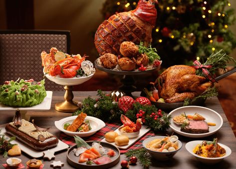 Christmas dining guide 2021: Festive menus & buffets | Honeycombers Food Menu Ideas, Christmas Food Photography, Xmas Menu, Christmas Buffet, Christmas Meal, Christmas Dinners, Food Videography, Christmas Turkey, Christmas Dinner Menu