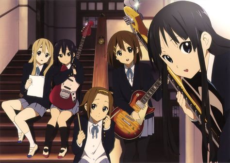 Anime K-ON! Mio Akiyama Yui Hirasawa Ritsu Tainaka Tsumugi Kotobuki Azusa Nakano Wallpaper Azusa Nakano, Yui Hirasawa, Tamako Love Story, Kyoto Animation, K On, 5 Anime, An Anime, Japanese Anime, Me Me Me Anime