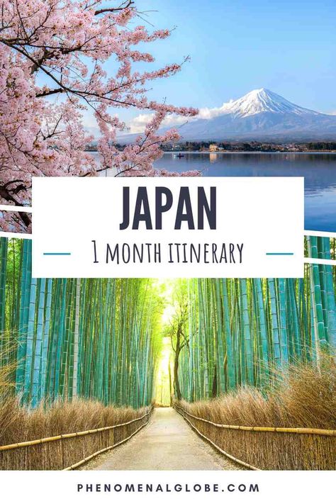 Plan your perfect trip to Japan with this ultimate 1 month Japan itinerary. This Japan travel guide will help you find the best places to visit and the best things to do in Japan, including Tokyo, Osaka, Kyoto, Nara, Hiroshima, Hokkaido and more. | phenomenalglobe.com 1 Week Japan Itinerary, One Month In Japan, Japan 5 Days Itinerary, Japan Itinerary 1 Month, Hokkaido Itinerary, Ultimate Japan Itinerary, Japan Honeymoon, Hiroshima Japan, Japan Bucket List