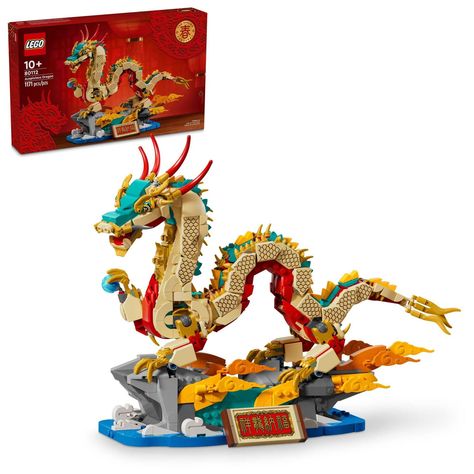 Unique Gifts For Boys, Asian Festival, Lego Dragon, Lucky Dragon, Chinese Festival, Unique Gifts For Kids, Dragon Toys, Mythical Creature, Buy Lego