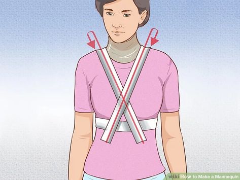 How to Make a Mannequin (with Pictures) - wikiHow Make A Mannequin, Diy Mannequin, Saloon Dress, Mannequin Diy, Clothes Mannequin, Sewing Dress Form, Low Cut Shirt, Dress Patterns Diy, Dress Form Mannequin