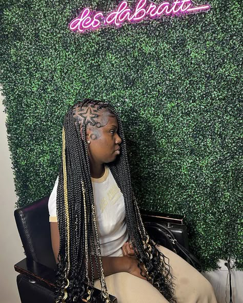 Sonic Braids, Box Braids Mixed Colors, Colors Box Braids, Box Braids Knotless, Braids Hairstyles For Black Women, Braids Knotless, Sonic Party, Braiding Styles, Faux Locs Hairstyles