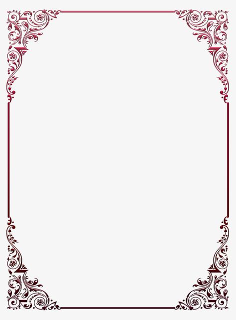 Letter Frame Design, Border Png Aesthetic, Letter Background Design, A4 Border Design, Letter Borders, Calligraphy Borders, Letter Frame, Boarders Designs For Projects, Coral Draw